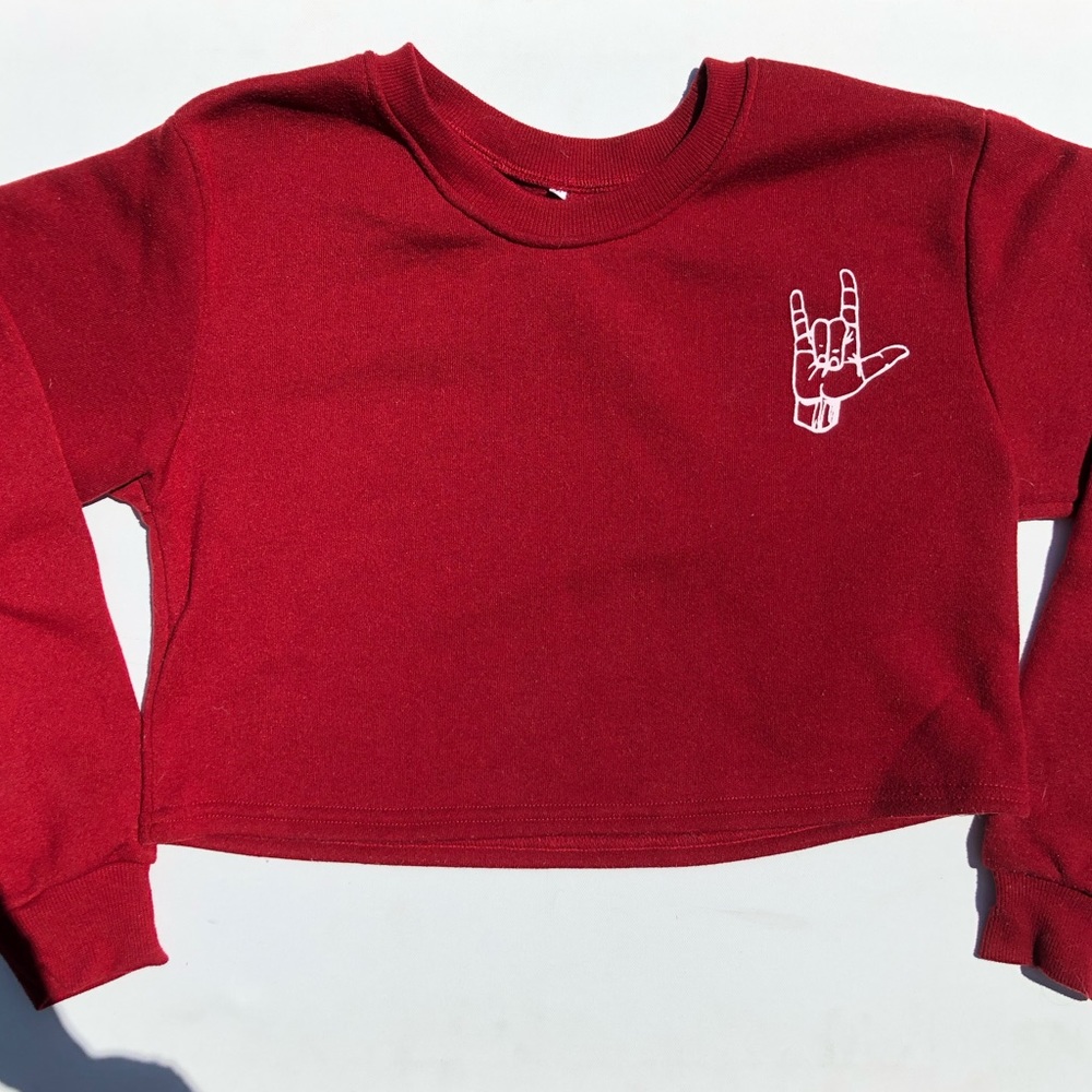 CROPPED CREWNECK SWEATSHIRT